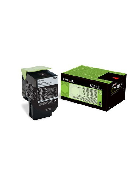 80C20K0 - Toner Noir original Lexmark 802K - 1000 pages 
