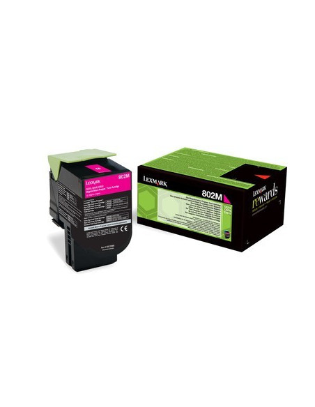 80C20M0 - Toner Magenta original Lexmark 802M - 1000 pages 