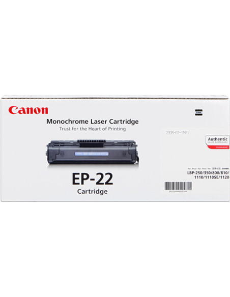 1550A003 - Toner original Canon EP-22 noir 2500 pages 