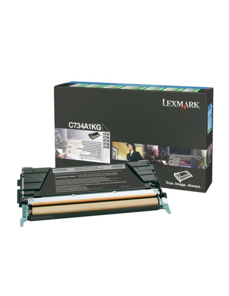 C734A1KG - Toner Noir original Lexmark - 8000 pages 