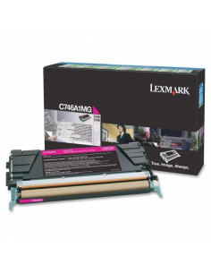 C746A1MG - Toner Magenta original Lexmark - 7000 pages 