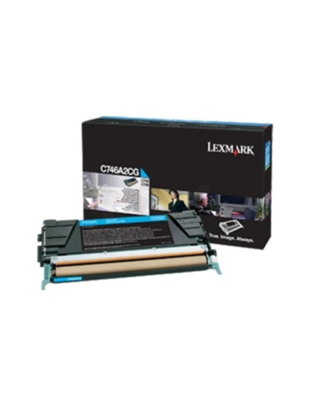 C746A3CG - Toner Cyan original Lexmark 7000 pages 
