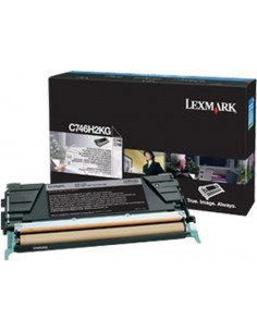 C746H2KG - Toner Noir original Lexmark - 12000 pages 