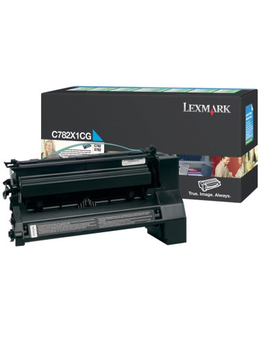 C782X1CG - Toner Cyan original Lexmark - 15000 pages 