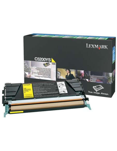 C5200YS - Toner Jaune original Lexmark 1500 pages 