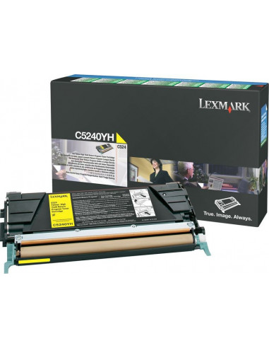 C5240YH - Toner Jaune original Lexmark - 5000 pages 