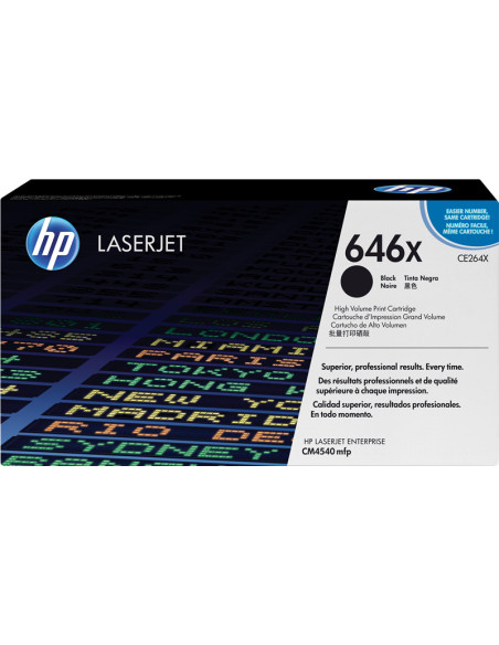 CE264X - Toner original HP 646X noir 17 000 pages 