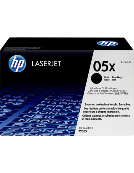 CE505X - Toner original HP 05X noir 6 500 pages 