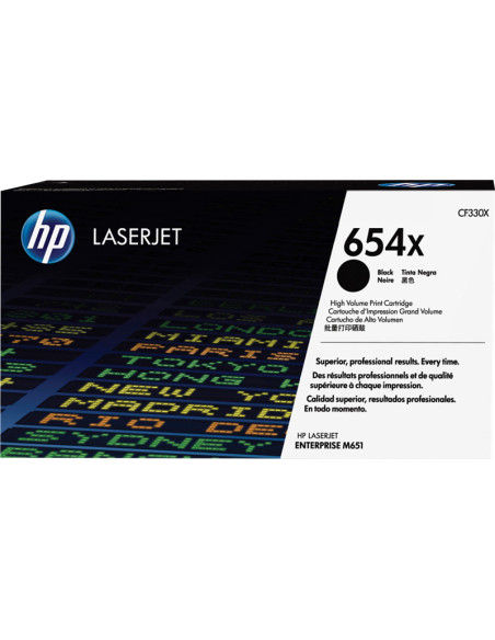 CF330X - Toner original HP 654X noir 20 500 pages 