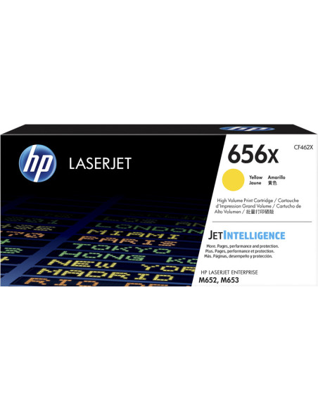 CF462X - Toner original HP 656X Jaune 22 000 pages 