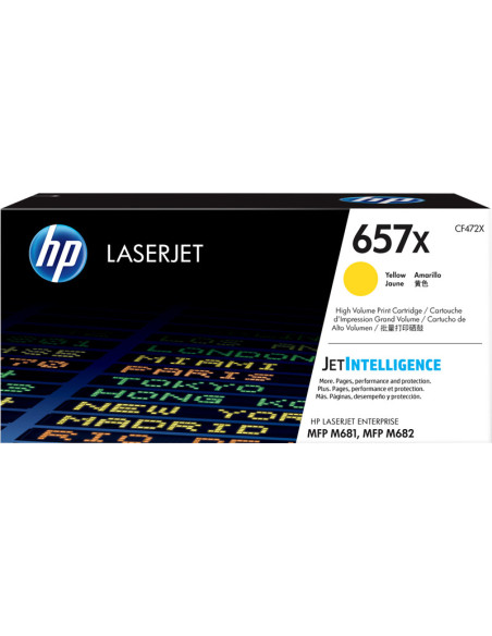 CF472X - Toner original HP 657X Jaune 23 000 pages 