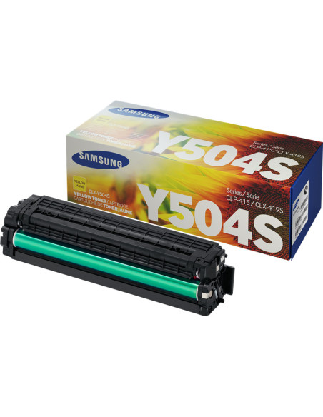 CLT-Y504S - Toner original Samsung SU502A jaune 1 800 pages 