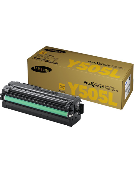 CLT-Y505L - Toner original Samsung SU512A jaune 3 500 pages 