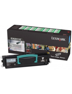 E352H11E - Toner Noir original Lexmark - 9000 pages 