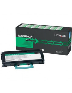 E360H80G - Toner Noir original Lexmark 9000 pages 