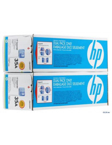 HP 35AD Dual Pack - CB435AD - Toner HP - 2 x noir - 1500 pages 
