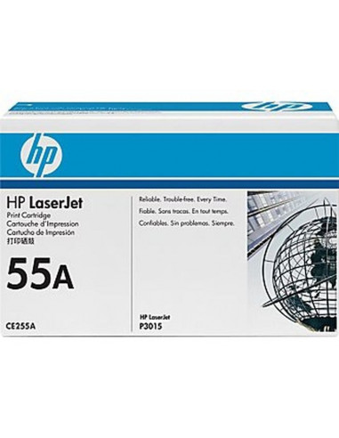 HP 55A - CE255A - Toner HP - 1 x noir - 6500 pages 