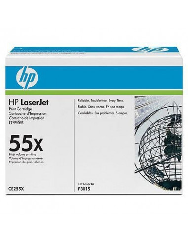 HP 55X - CE255X - Toner HP - 1 x noir - 12500 pages 