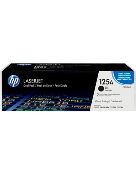 HP 125AD - CB540AD - Toner HP - 2 x noir - 2200 pages 