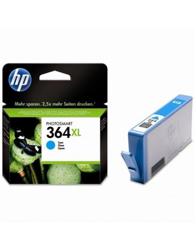 HP 364 XL - Cartouches Cyan CB323EE - 750 pages 