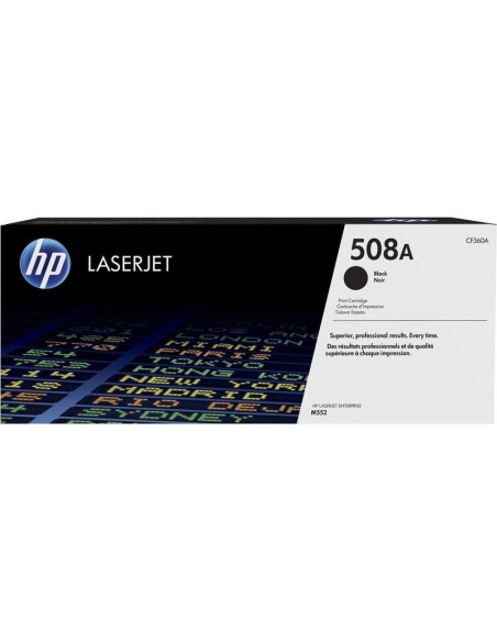 HP 508A  - CF360A  - Toner HP original Noir  - 6000 pages 
