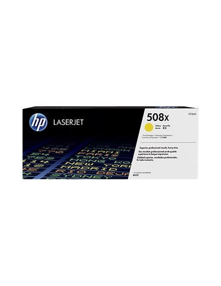HP 508X - Toner Jaune Original 9500 pages ( CF362X ) - CLJ Ent. M552 , M553 