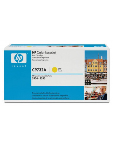 HP 645A - C9732A - Toner HP - 1 x jaune - 12000 pages pour HP CLJ 5550 