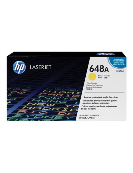 HP 648A - CE262A - Toner HP - 1 x jaune - 11000 pages 