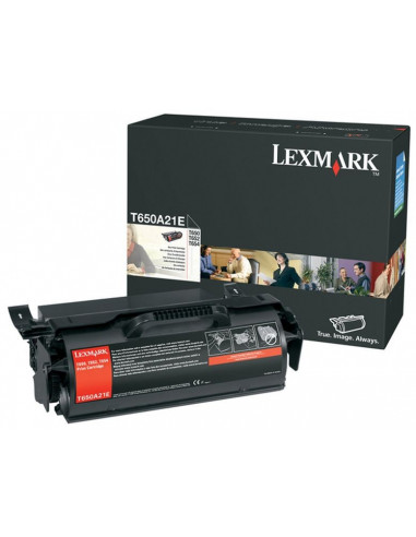 T650A21E ou T650A11E - Toner Noir original Lexmark - 7000 pages 