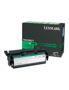 T654X80G - Toner Noir original Lexmark - 36000 pages 