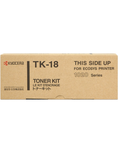 TK-18 - Toner original KYOCERA 1T02BX0EU58 noir 7 200 pages 