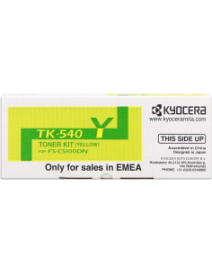 TK-540y - Toner original KYOCERA 1T02BX0EU15 jaune 4 000 pages 