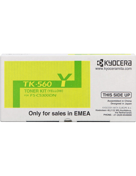 TK-560y - Toner original KYOCERA 1T02BX0EU49 jaune 10 000 pages 