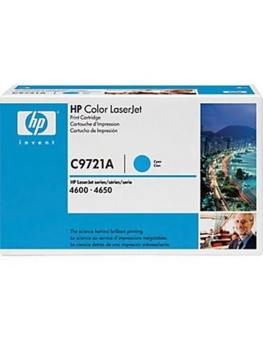 Toner HP C9721A - 1 x cyan - jaune - magenta - 8000 pages 