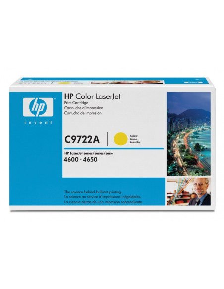 Toner HP C9722A - 1 x jaune - 8000 pages 
