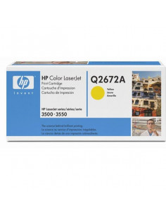 Toner HP jaune - Q2672A - 4000 pages 
