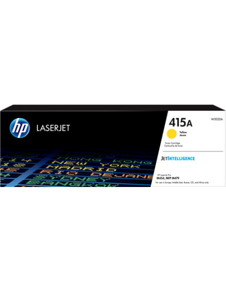 W2032A - Toner original HP 415A Jaune 2100 pages 