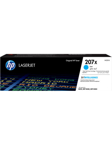 W2211X - Toner original HP 207X Cyan 2450 pages 