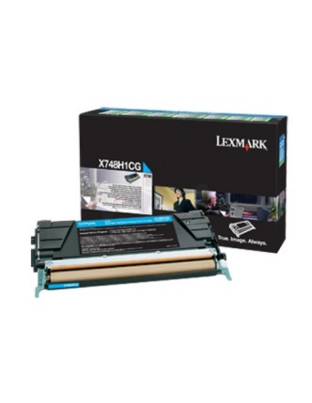 X748H3CG - Toner Cyan original Lexmark - 10000 pages 