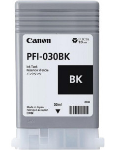 PFI-030bk - Cartouche d'encre Originale Canon Noir - 55 ml 