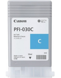 PFI-030c - Cartouche d'encre Originale Canon Cyan  - 55 ml 