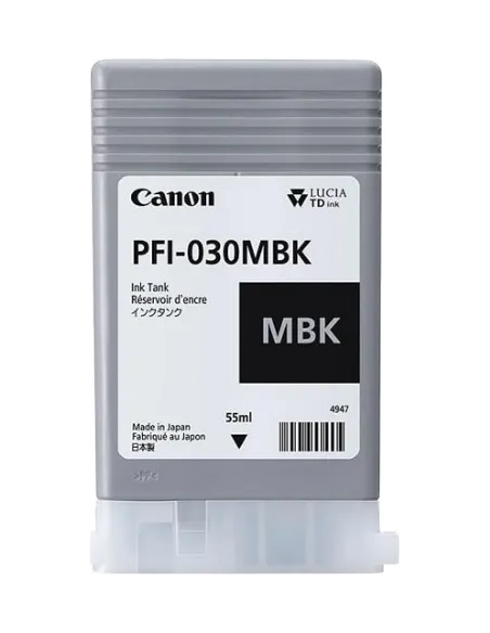 PFI-030mbk - Cartouche d'encre Originale Canon Noir Mat - 55 ml 