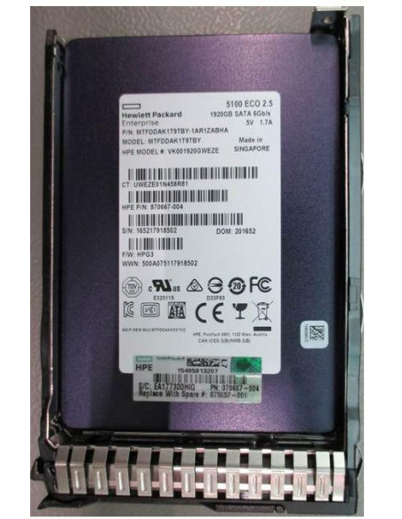 Hewlett Packard Enterprise-875657-001-RFB