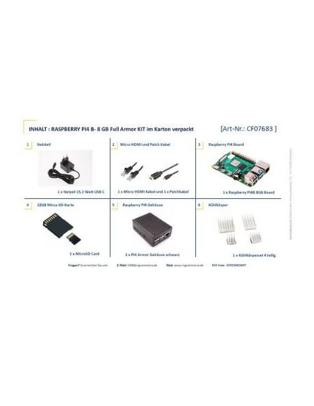 Raspberry Pi-SI-CLOSEDARMOR8GB