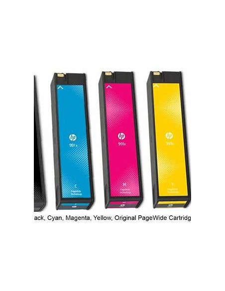 Pack 4 Couleurs HP 991X – Cartouches PageWide Haute Capacité