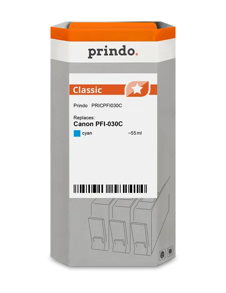 Cartouche d'encre Cyan Compatible Canon PFI-030C 55ml Classic