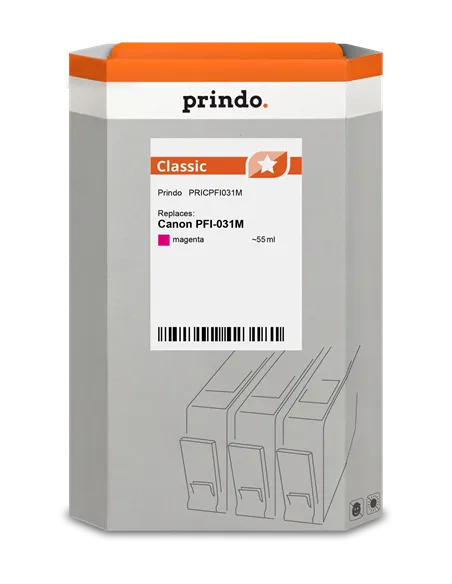 Cartouche CANON Compatible PFI-031M Magenta 55ml pour impression réussie