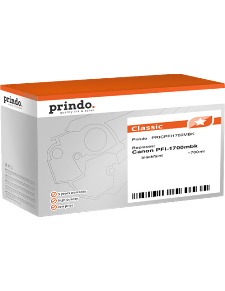 Cartouche d'encre Noir PFI-1700MBK Compatible Canon 700ml