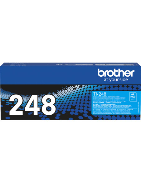 Toner Brother original TN-248C Cyan pour DCP, HL et MFC - 1000 pages 