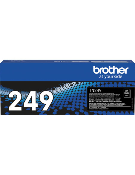 Toner original Brother TN-249BK Noir - 4500 pages pour impression de qualité 